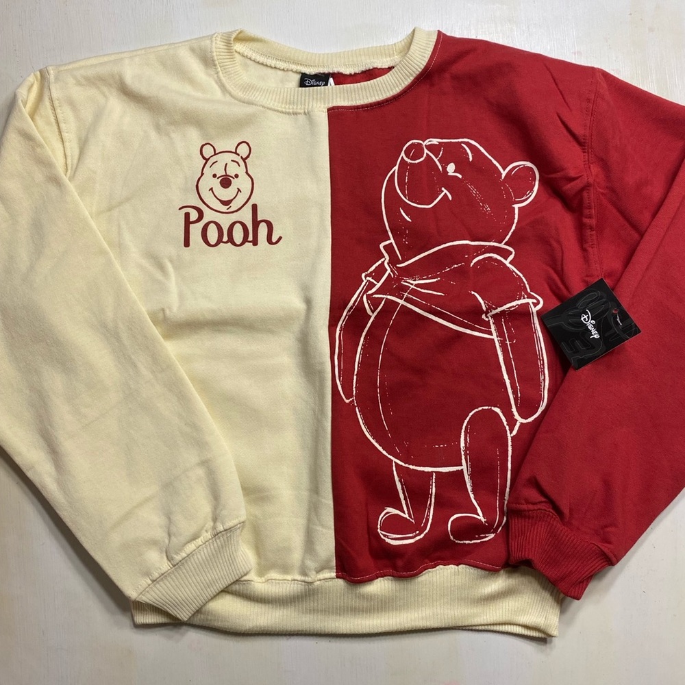 Disney Winnie the Pooh color block Crewneck